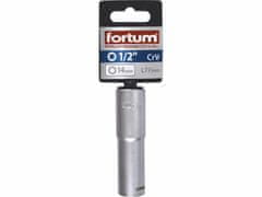 Fortum Kľúč nástrčný predĺžený, 14mm, 1/2”, FORTUM