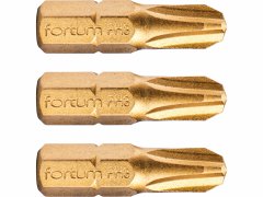 Fortum Bit krížový 3ks, PH 3x25mm, S2, FORTUM