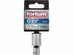 Fortum Kľúč nástrčný, 10mm, 1/2”, FORTUM