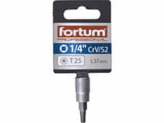 Fortum Hlavica zástrčná TORX, TX25, 1/4”, FORTUM