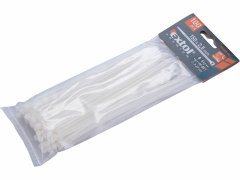 Extol Premium Pásky sťahovacie biele, 2,5x150mm, 100ks, Ø35mm, 8kg, nylon PA66, EXTOL PREMIUM