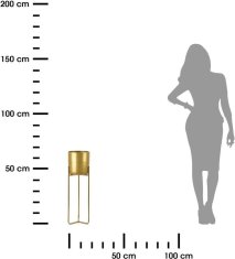 Dekorstyle Stojan na kvety Swen 66 cm zlatý