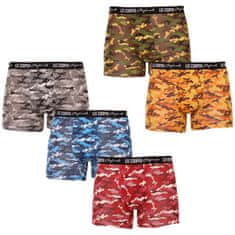 Lee Cooper 5PACK pánske boxerky viacfarebné (LCU3200700D-1763075) - veľkosť XL