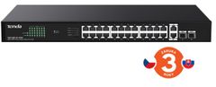 Tenda TEG1128P-24-410W PoE AT Gigabit switch + 2x SFP