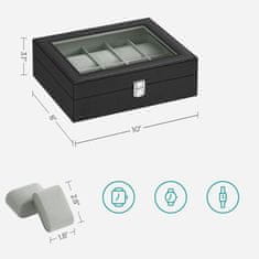 Northix Box na hodinky s 10 priehradkami 