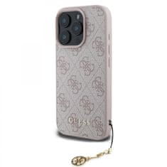 Guess Zadný kryt 4G Cover pre iPhone 16 Pro Max Tone on Tone Pink