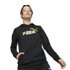 Puma Mikina čierna 176 - 181 cm/L Essentials Metallic Logo FL