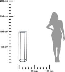 Dekorstyle Stojan na kvety Loftstyle III 100 cm čierny