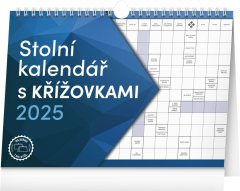 NOTIQUE Stolný kalendár s krížovkami s háčikom 2025, 30 x 21 cm