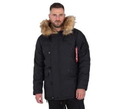 Alpha Industries  ZIMNA BUNDA Explorer w/o Patches Čierna XL