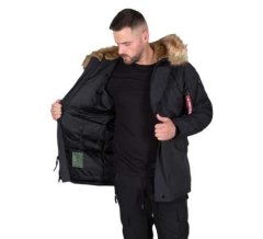 Alpha Industries  ZIMNA BUNDA Explorer w/o Patches Čierna XL