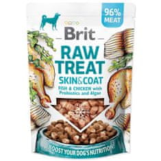 Brit Pochúťka Raw Skin & Coat Freeze-dried Ryba a Kurča 40g