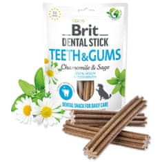 Brit Pochúťka Dental Stick Teeth & Gums s harmančekom a šalviou 7ks