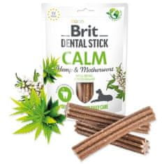 Brit Pochúťka Dental Stick Calm s Konopom a Srdcovníkom 7ks