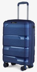 V&V TRAVEL Príručný kufor 55cm Metallo Blue