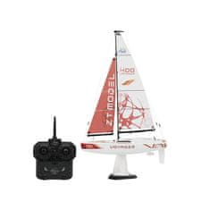 PlaySTEM PLAYSTOM Voyager 400 RC Motor Powered Sailboat-red