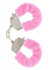 Toyjoy ToyJoy Furry Fun Cuffs putá na ruky plyšová ružová