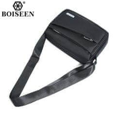 IZMAEL Pánska Crossbody Taška Boiseen Travis-Čierna KP36222