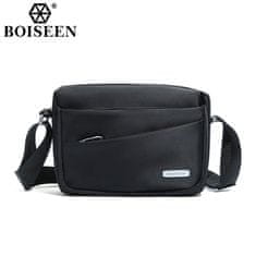 IZMAEL Pánska Crossbody Taška Boiseen Travis-Čierna KP36222