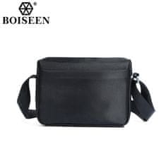 IZMAEL Pánska Crossbody Taška Boiseen Travis-Čierna KP36222