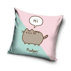 Carbotex Obliečka na vankúšik Mačička Pusheen Ja Košišta 40x40 cm