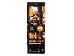 FISKARS Set na štiepanie dreva sekera X21 + sapina XA2 1025438