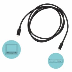 I-TEC Thunderbolt 3 - Class Cable, 40 Gbps, 100 W Power Delivery, USB-C Compatible, 150 cm