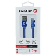 SWISSTEN USB/USB-C 1.2m, modrý