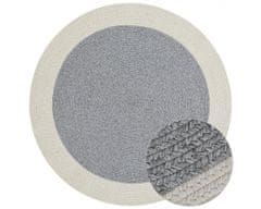 NORTHRUGS Kusový koberec Braided 105555 Grey Creme kruh – na von aj na doma 150x150 (priemer) kruh