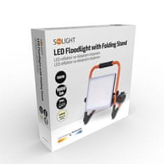 Solight Solight LED reflektor so sklopným stojanom, 100W, 9000lm, 4000K, kábel so zástrčkou, IP65 WM-100W-FEQ