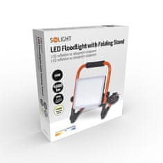 Solight Solight LED reflektor so sklopným stojanom, 50W, 4500lm, 4000K, kábel so zástrčkou, IP65 WM-50W-FEQ