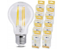 Anlux 10x LED žiarovka E27 - 8W - 1120lm - teplá biela