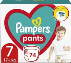 Pampers Plienkové nohavičky Pants Veľkosť 7, 74 ks, 17kg+