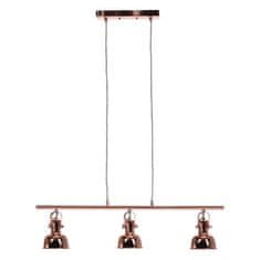 KONDELA Visiaca lampa v retro štýle kov rose gold AVIER TYP 4