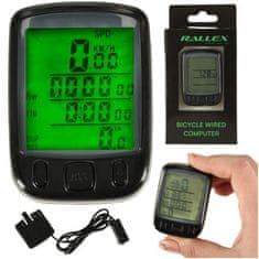 Rallex KX4338 Vodotesný tachometer na bicykel 25v1