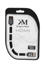 Krüger&Matz Kábel HDMI - mini HDMI zástrčka (AC) 1,8m Kruger &amp; Matz sivá KM0325