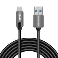 Krüger&Matz USB kábel 3.0 zástrčka - zástrčka typu C 5 Gbps 0,5 m Kruger & Matz sivý KM0347