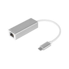 Krüger&Matz Adaptér typu USB C - RJ45 Kruger & Matz strieborný KM1247