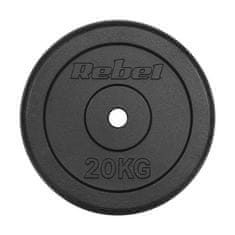 Rebel ACTIVE liatinové závažie 20kg otvor 31mm RBA-2131