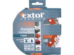 Extol Premium Kotúč diamantový rezný (8803032) Turbo plus, Ø125mm