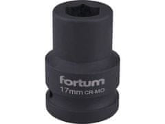 Fortum Hlavica nástrčná (4703017) hlavice nástrčná rázová, 3/4“, 17mm, L 52mm, CrMoV