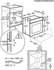 Electrolux Samostaná vestaná parní trouba 600 PRO SteamBake EOD3H40BX