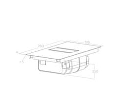 Elica Indukčná varná doska s integrovaným odsávačom NIKOLATESLA ALPHA BL/A/78
