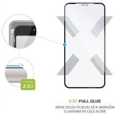 FIXED Tvrdené sklo Full-Cover na Apple iPhone XR/ 11 - černé