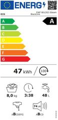 ECG Pračka s předním plněním EWF 801202 iSteam BlackLine