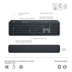 Logitech Set klávesnice s myší MX Keys S Combo - grafitová