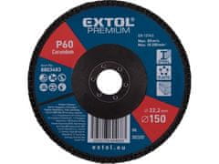 Extol Premium Kotouč lamelový 8803483 kotouč lamelový šikmý korundový, O150mm, P60