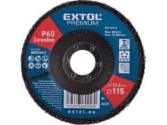 Extol Premium Kotouč lamelový 8803463 kotouč lamelový šikmý korundový, O115mm, P60