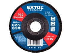 Extol Premium Kotouč lamelový 8803462 kotouč lamelový šikmý korundový, O115mm, P40