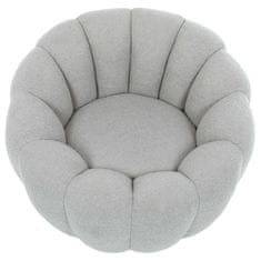 Autronic Křeslo Křeslo relaxační, látka šedá Bouclé, otočné (AK-341 GREY2)